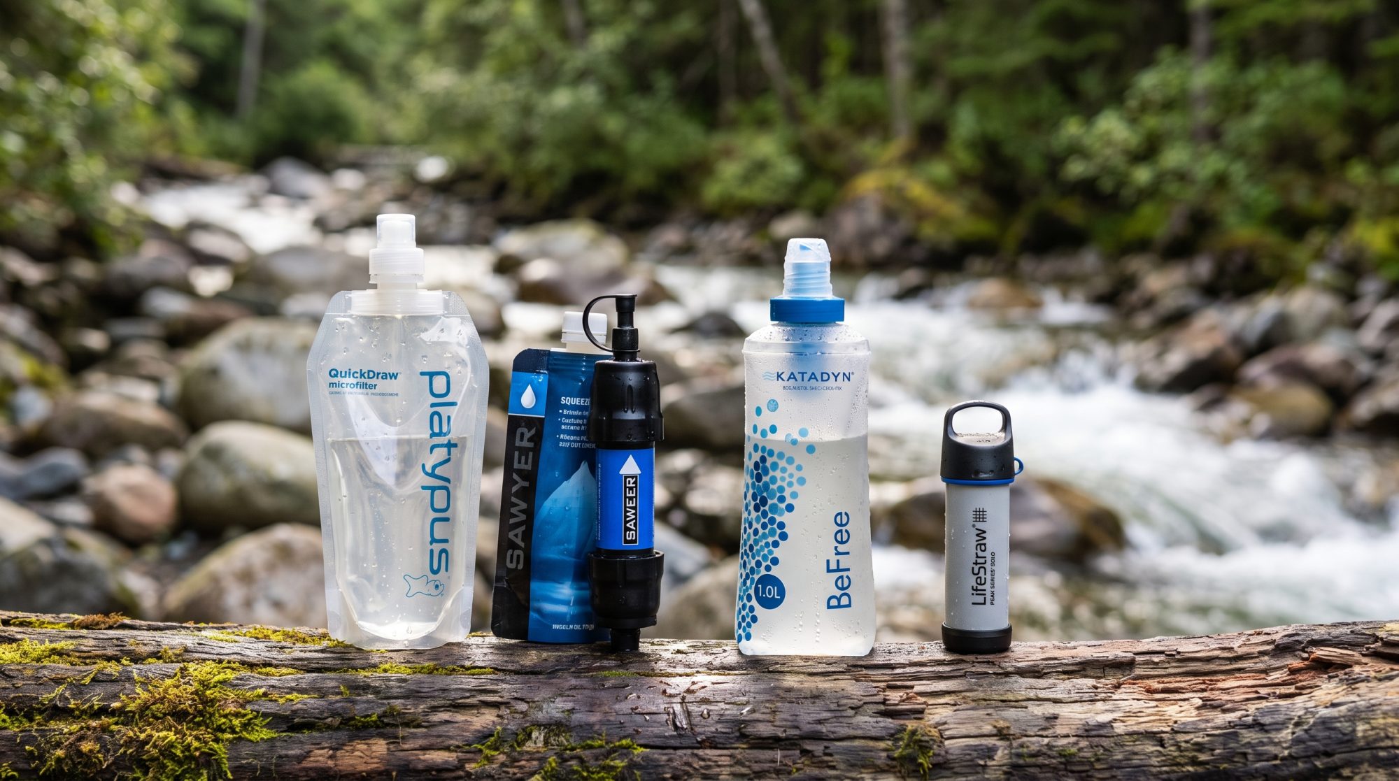 Backpacking water filters and backcountry water treatment